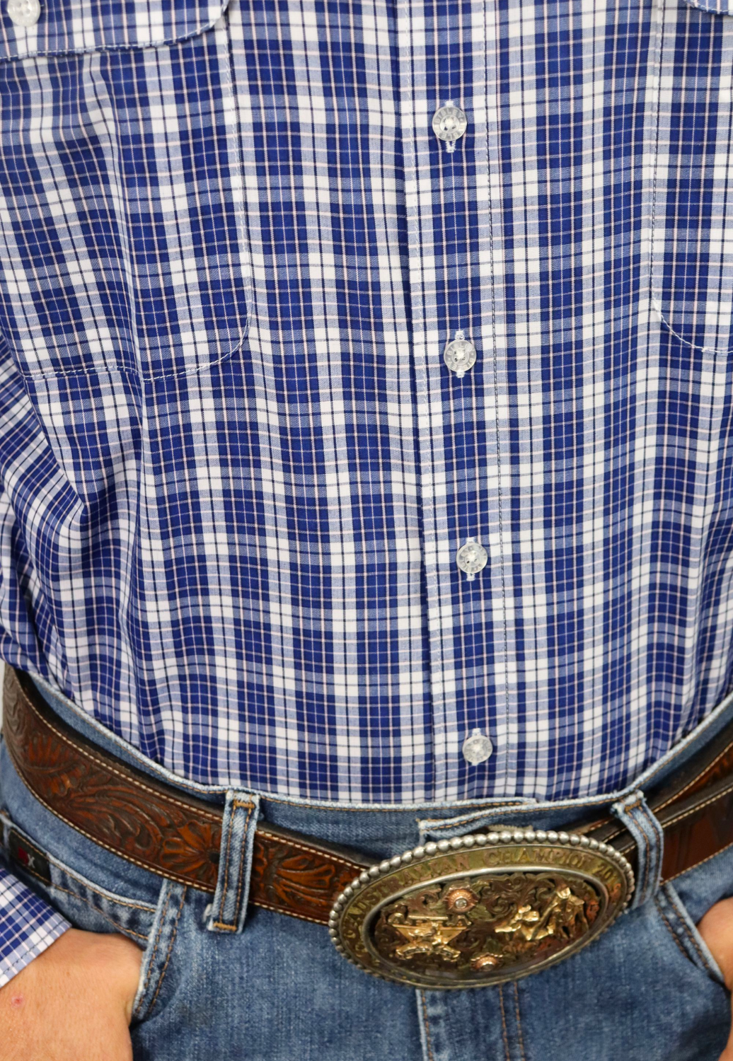 Bisley Mens Countryman Check Long Sleeve Shirt