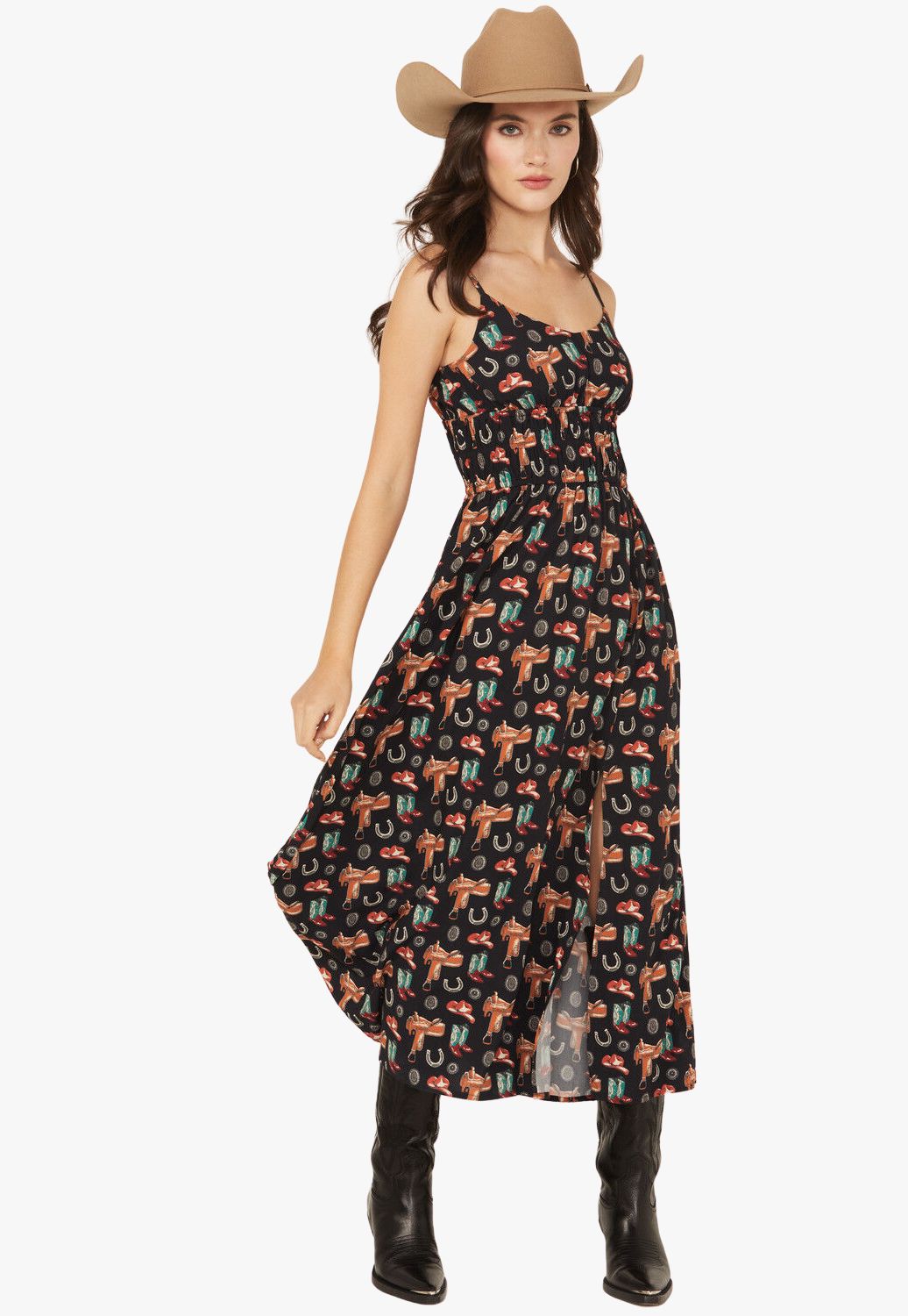Rock and Roll Womens Conversational Midi Dress
