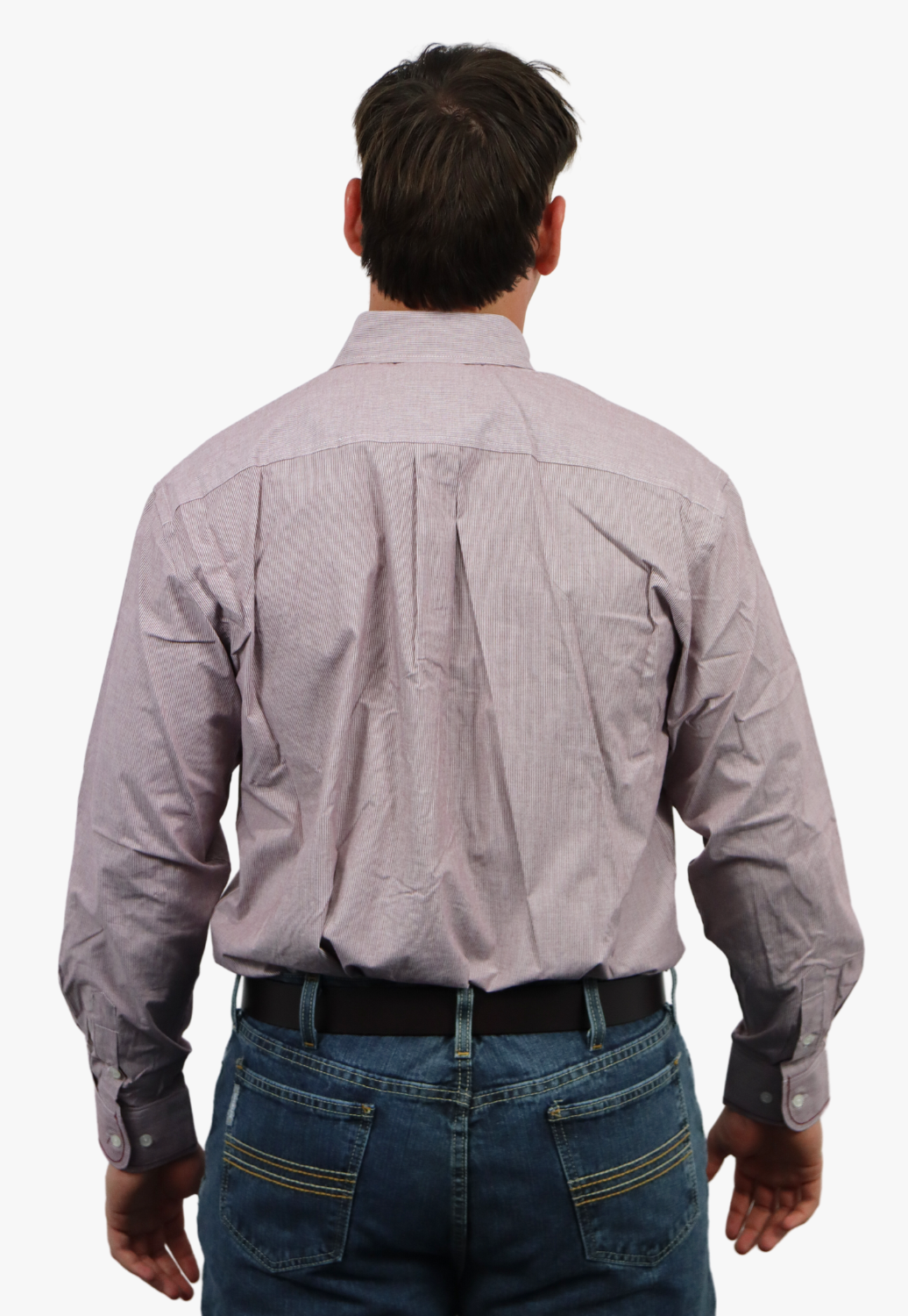 Rough Stock Mens Plaid Button Down Long Sleeve Shirt