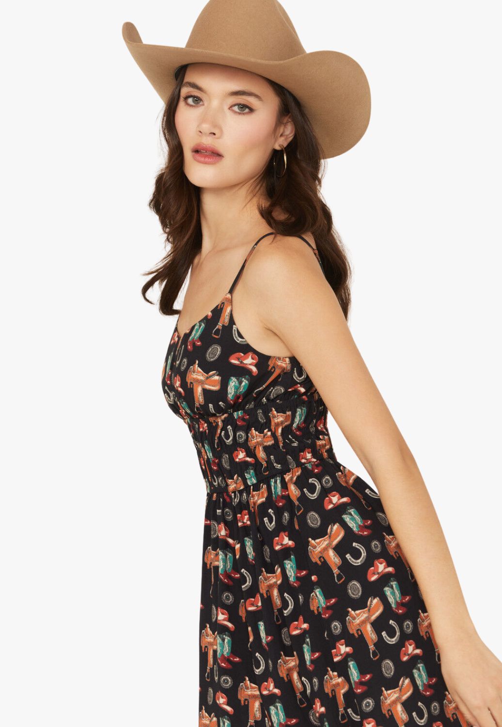 Rock and Roll Womens Conversational Midi Dress