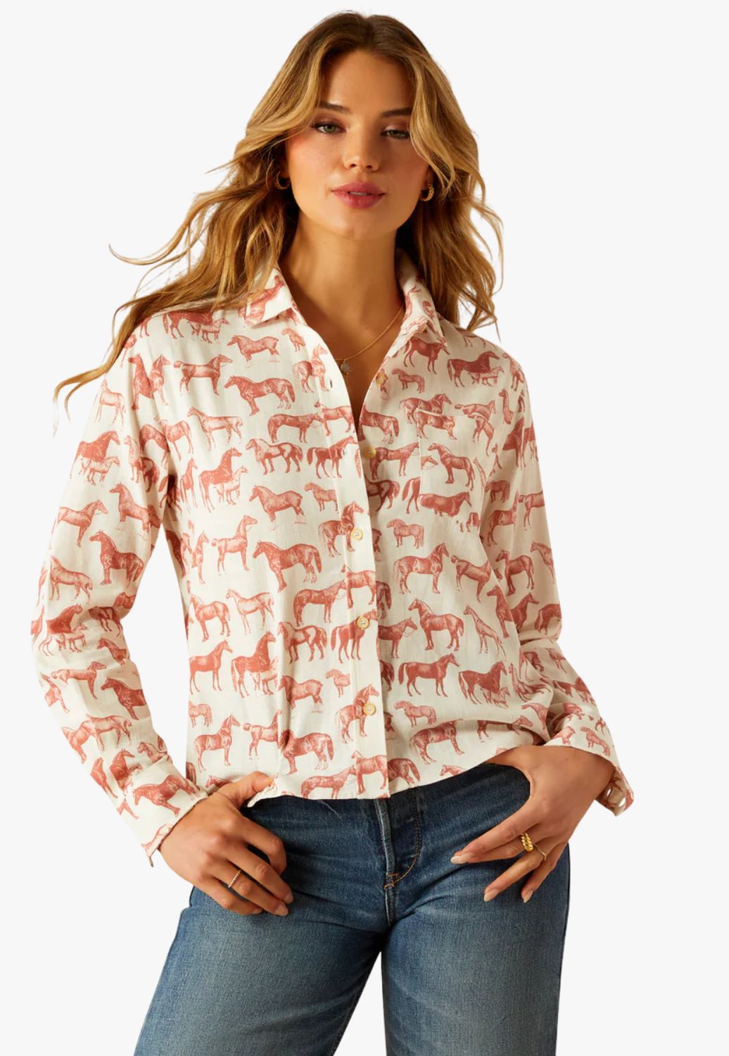 Ariat Womens Rudford Long Sleeve Blouse