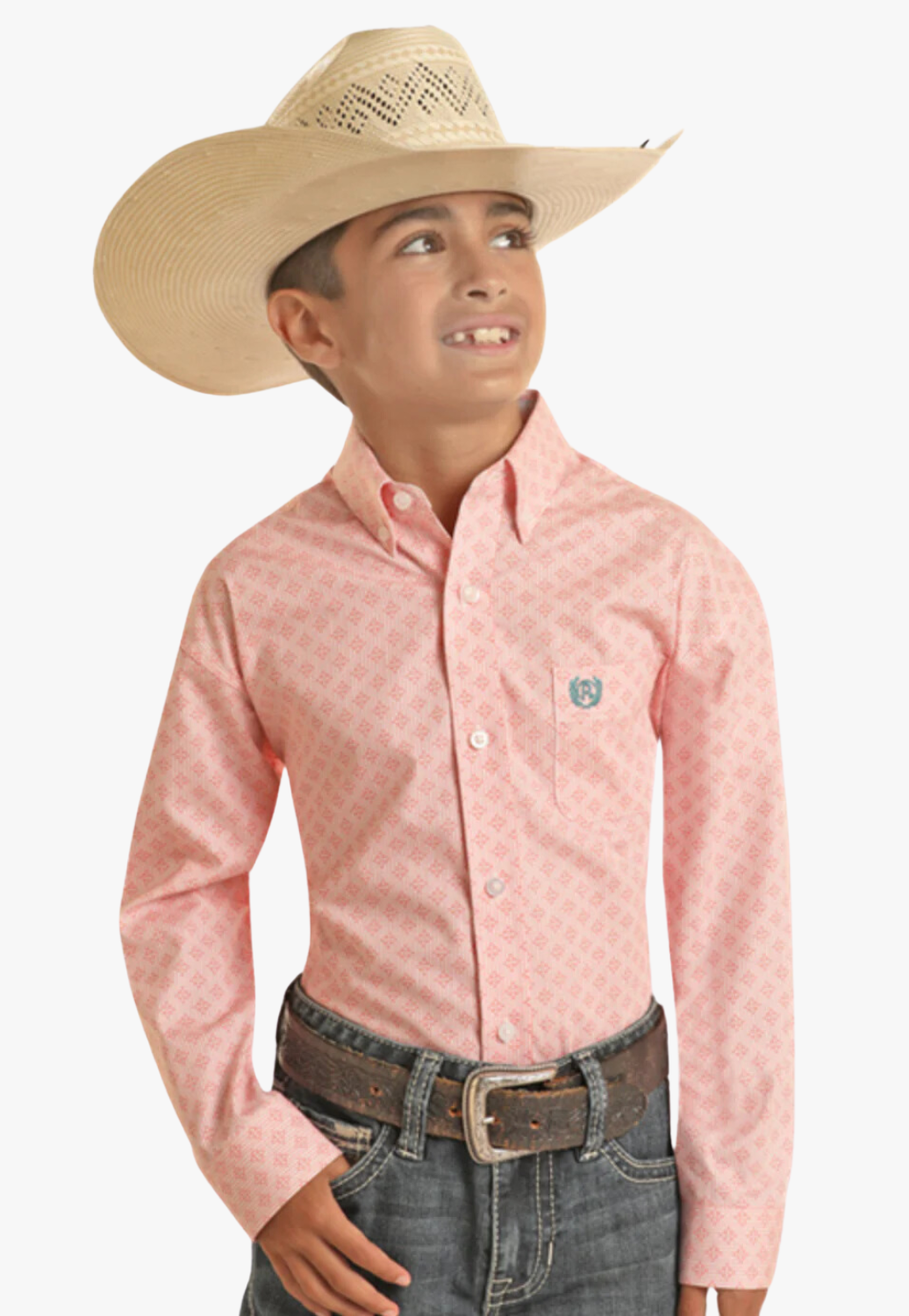 Panhandle Boys Diamond Long Sleeve Shirt