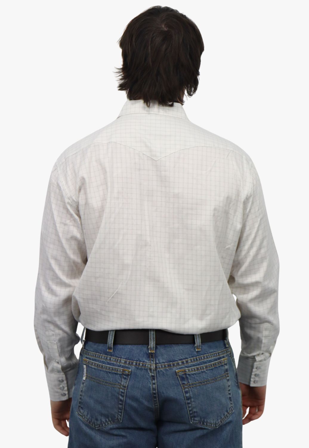 Panhandle Mens Satin Dobby Long Sleeve Shirt