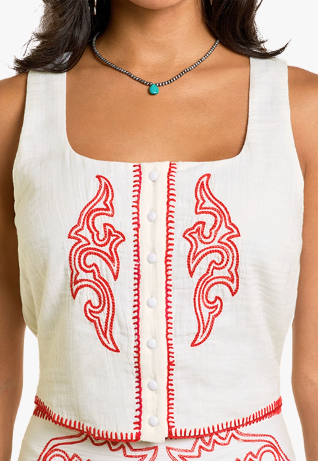 Rock and Roll Womens Boot Stitch Top