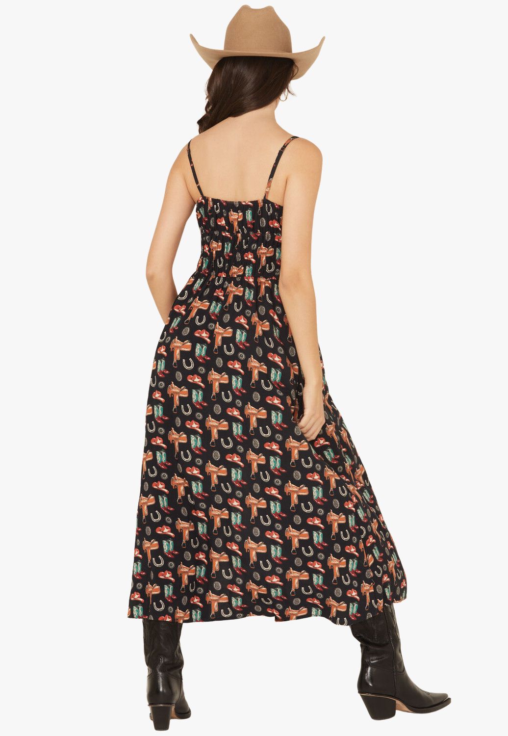 Rock and Roll Womens Conversational Midi Dress