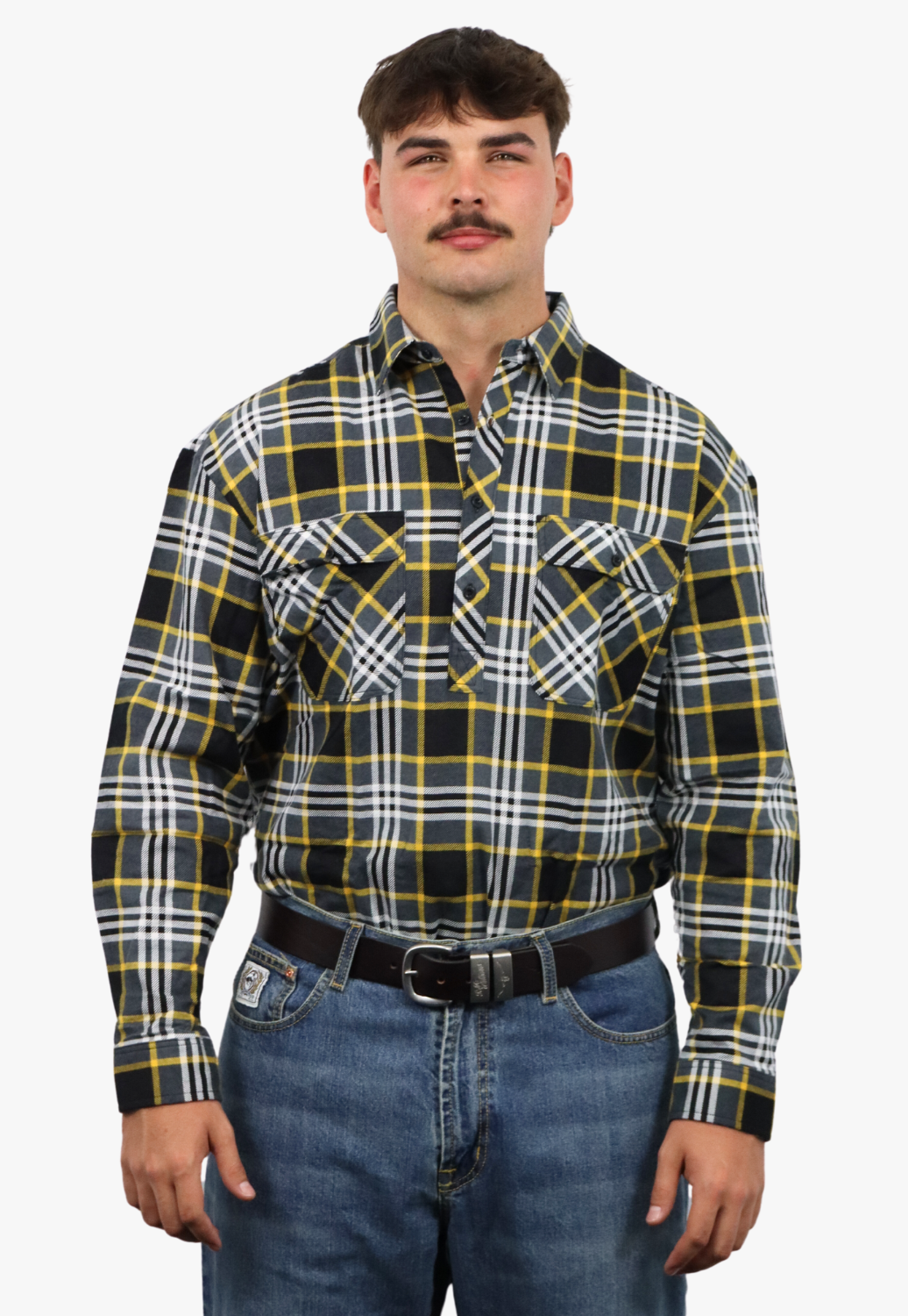 Pilbara Mens Closed Front Flannelette Shirt