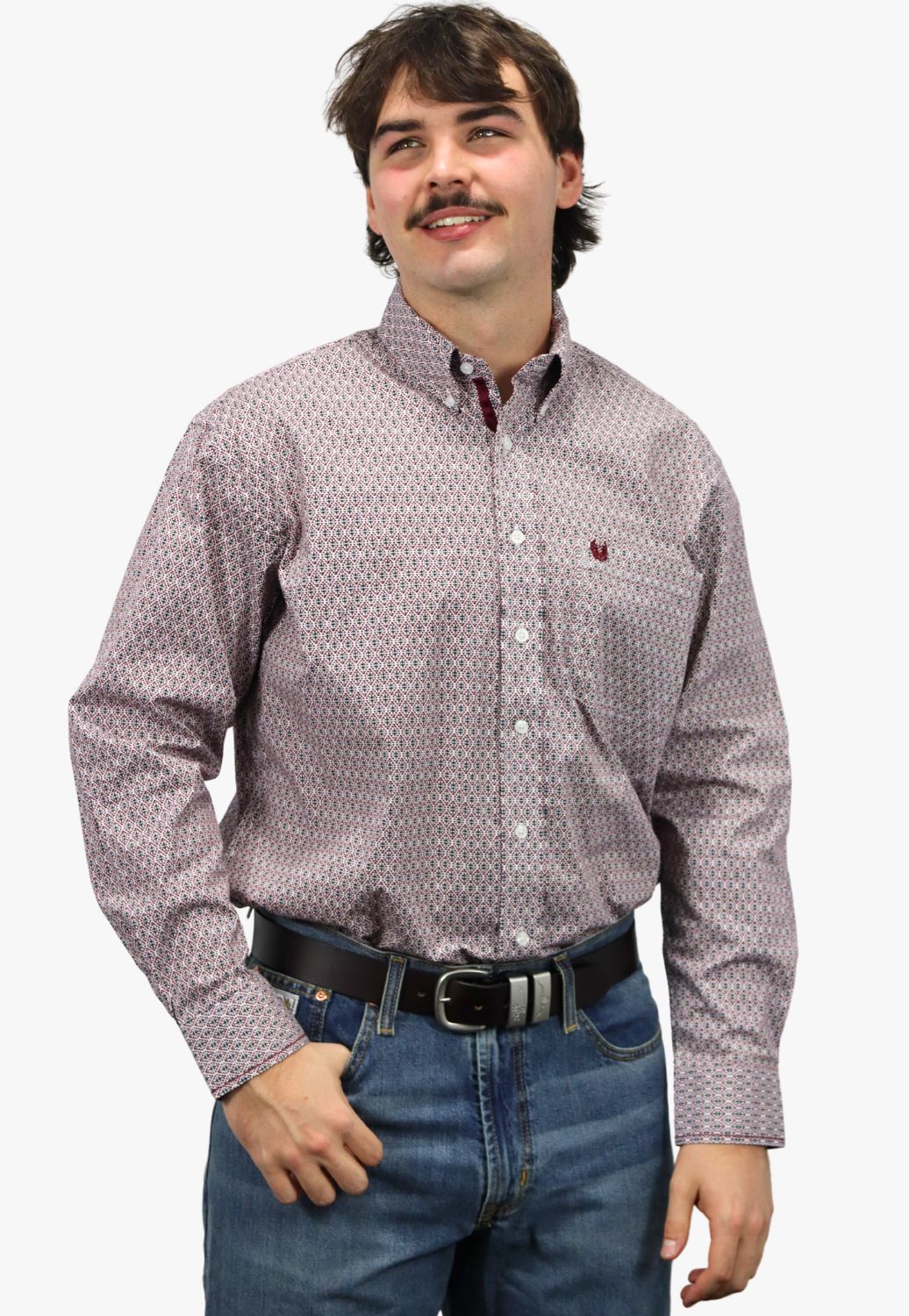Panhandle Mens Rough Stock Long Sleeve Shirt