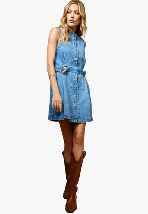 Blue B Womens Denim Mini Dress
