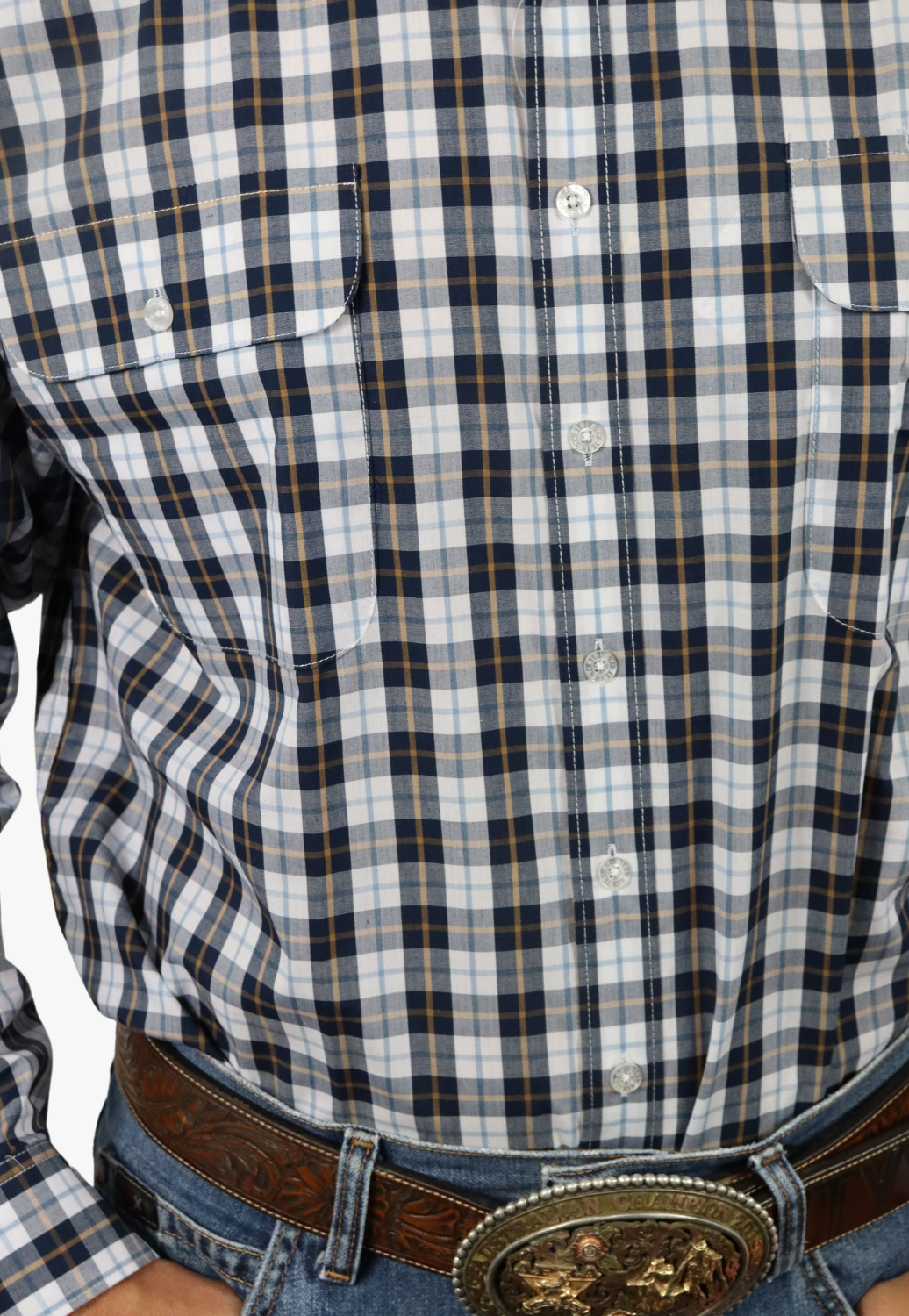 Bisley Mens Countryman Check Long Sleeve Shirt