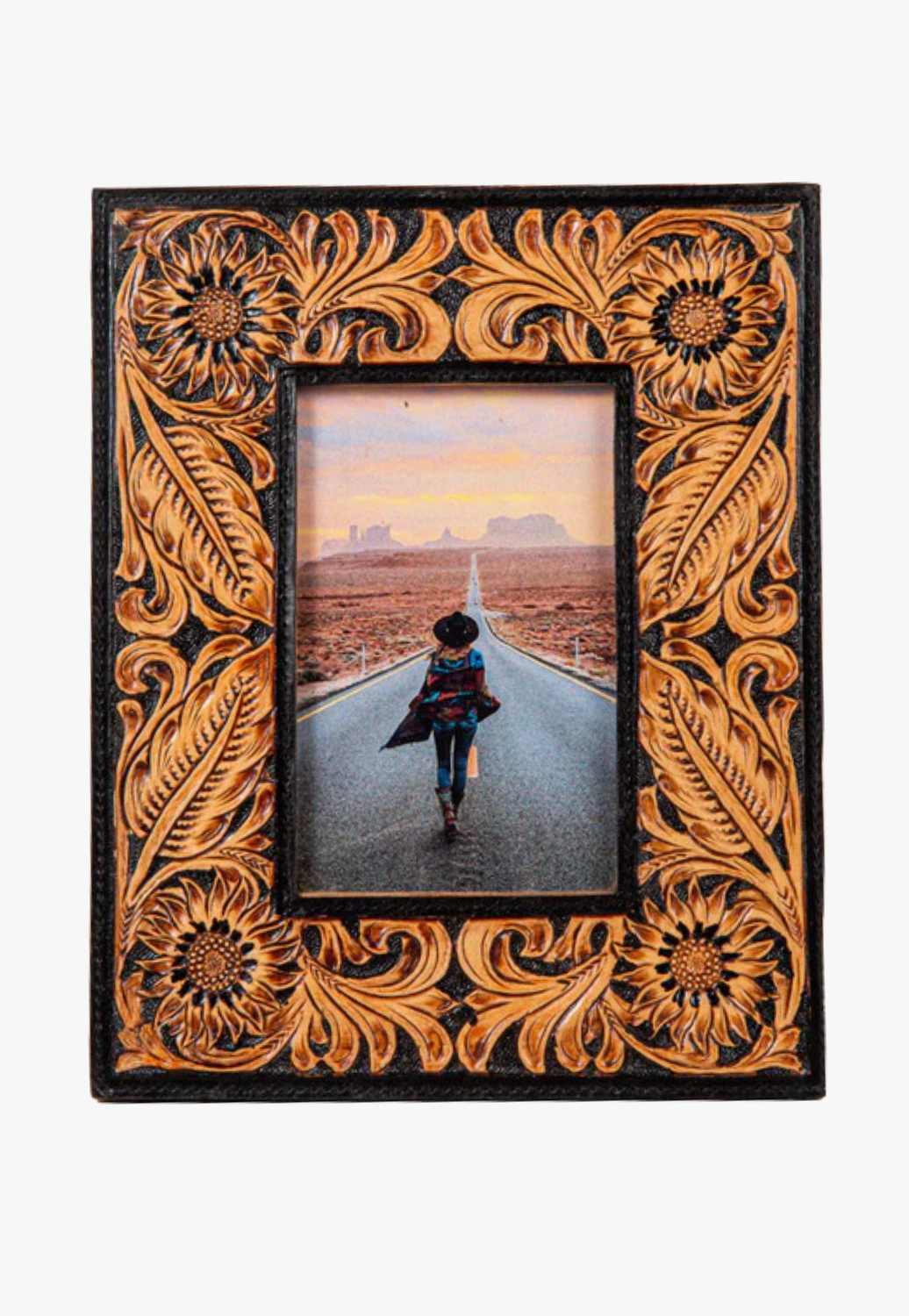 Myra Wyburn Canyon Hand-Tooled Photo Frame