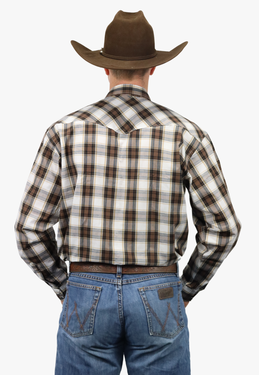 Bisley Mens Western Check Long Sleeve Shirt