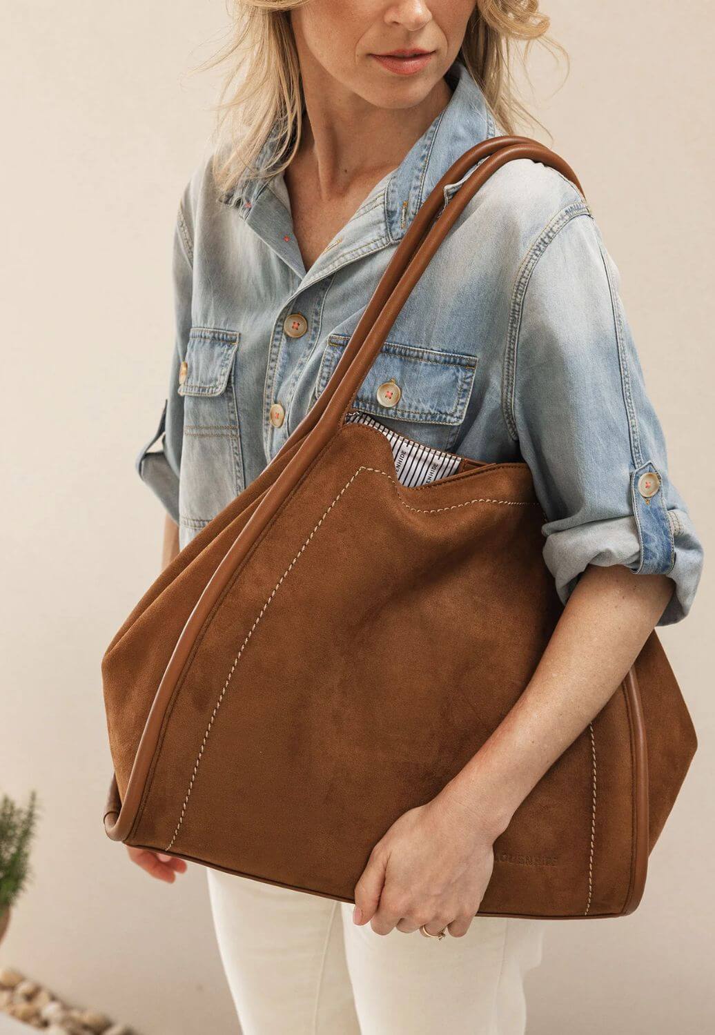 Louenhide Sutton Suedette Shoulder Bag
