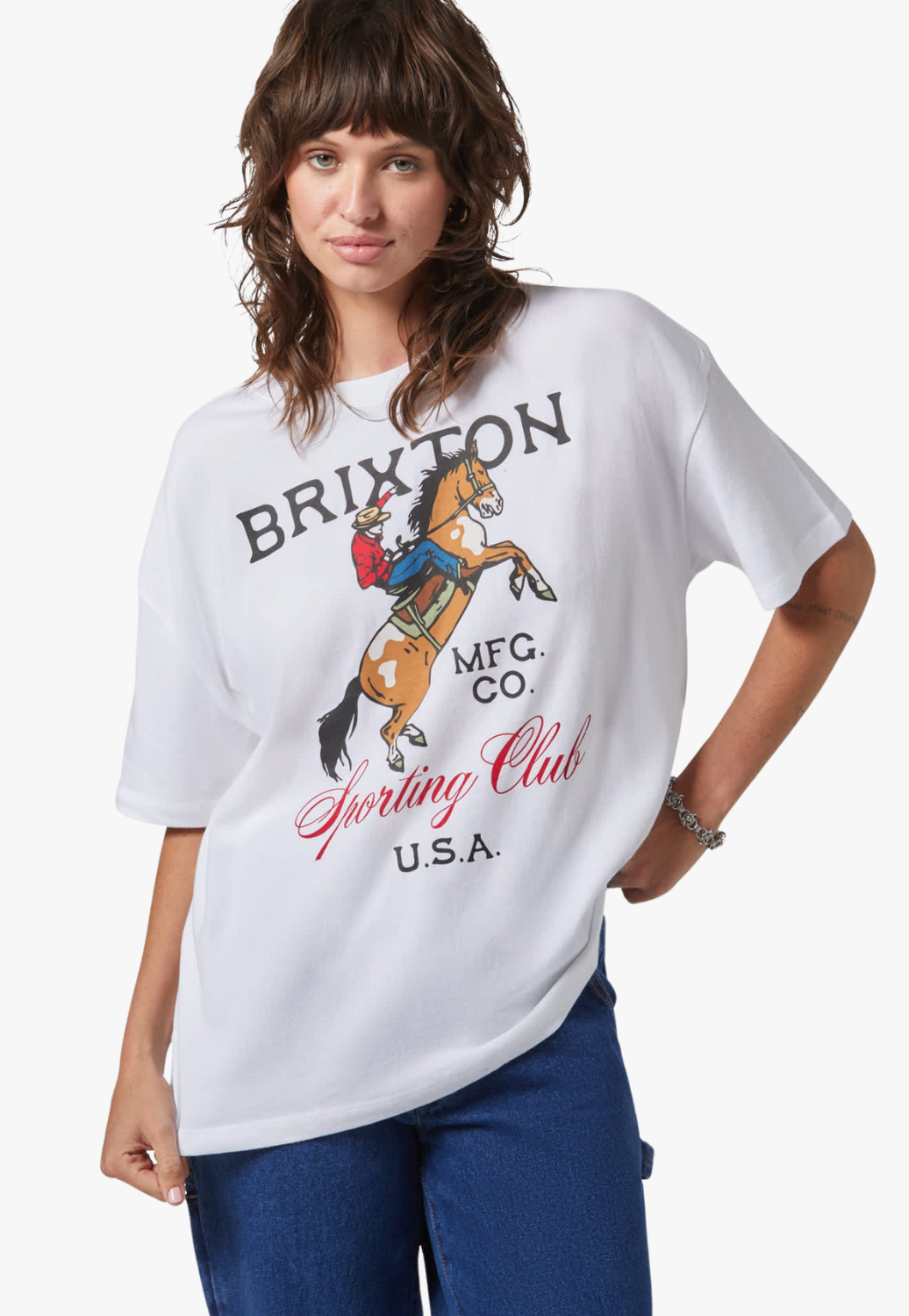 Brixton Womens Sporting Club Oversize T-Shirt