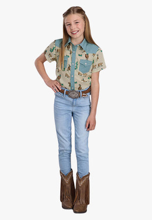Roper Girls Five Star Collection Short Sleeve Shirt