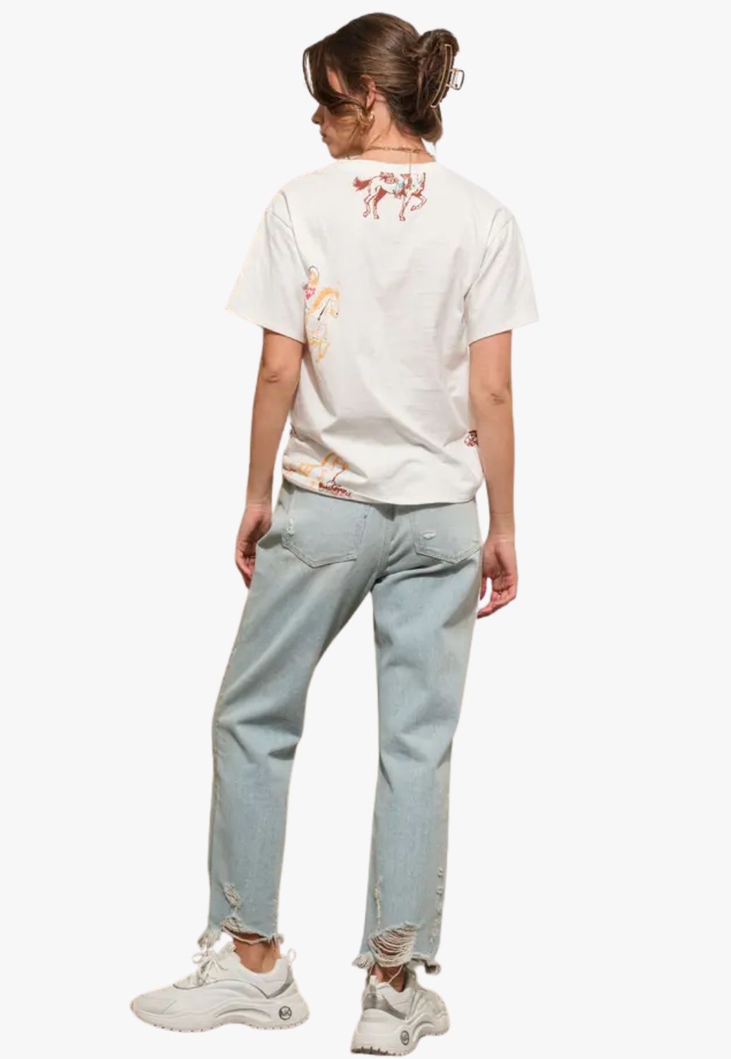 Blue B Womens Western Graphic T-Shirt