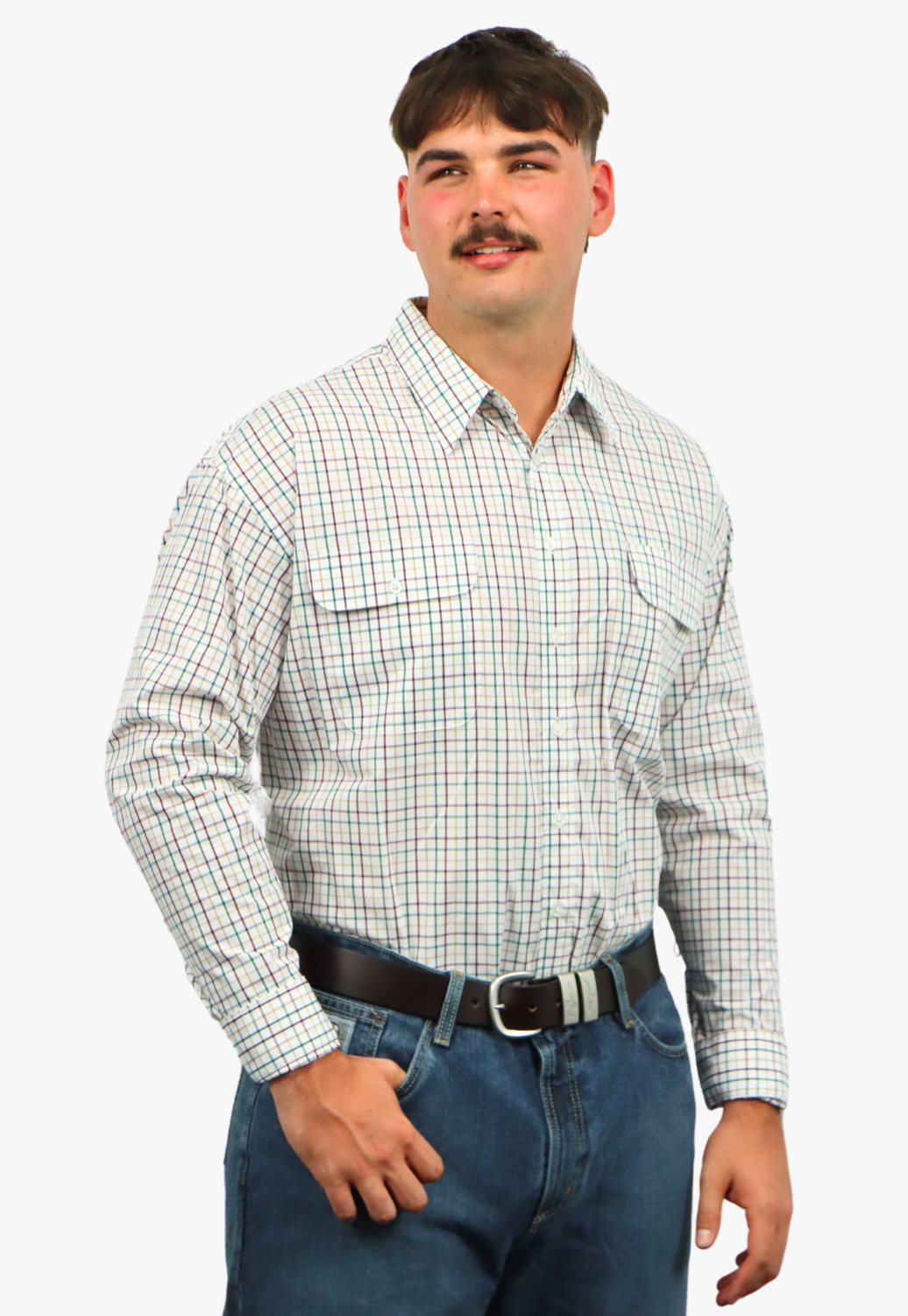 Bisley Mens Long Sleeve Checked Shirt