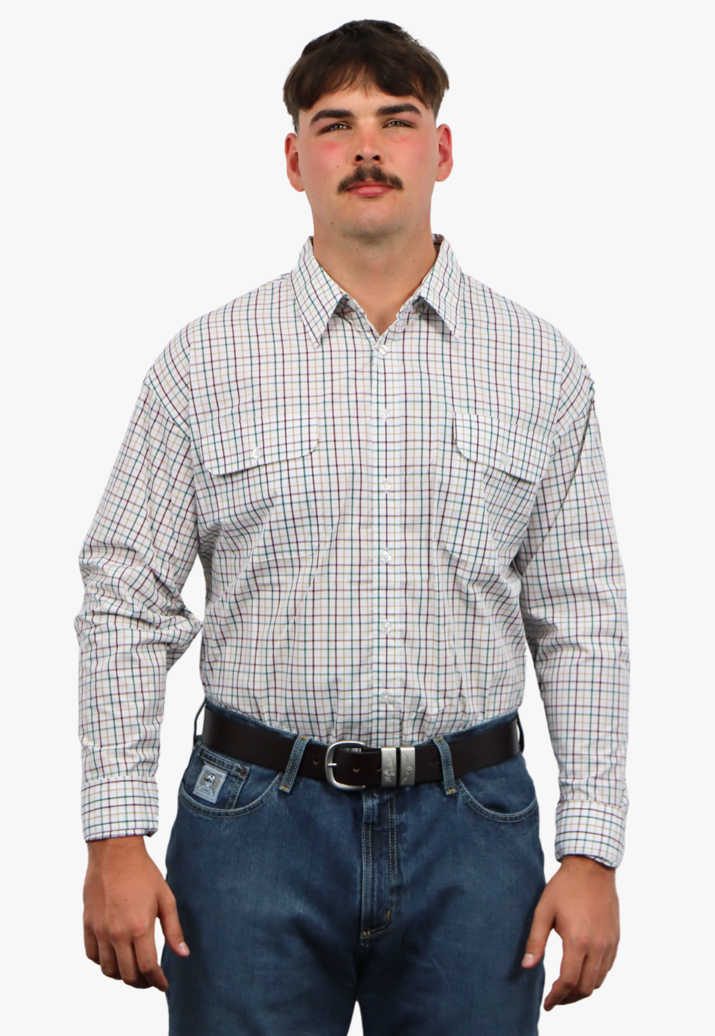 Bisley Mens Long Sleeve Checked Shirt