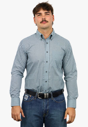 Wrangler Mens Riata Plaid Long Sleeve Shirt