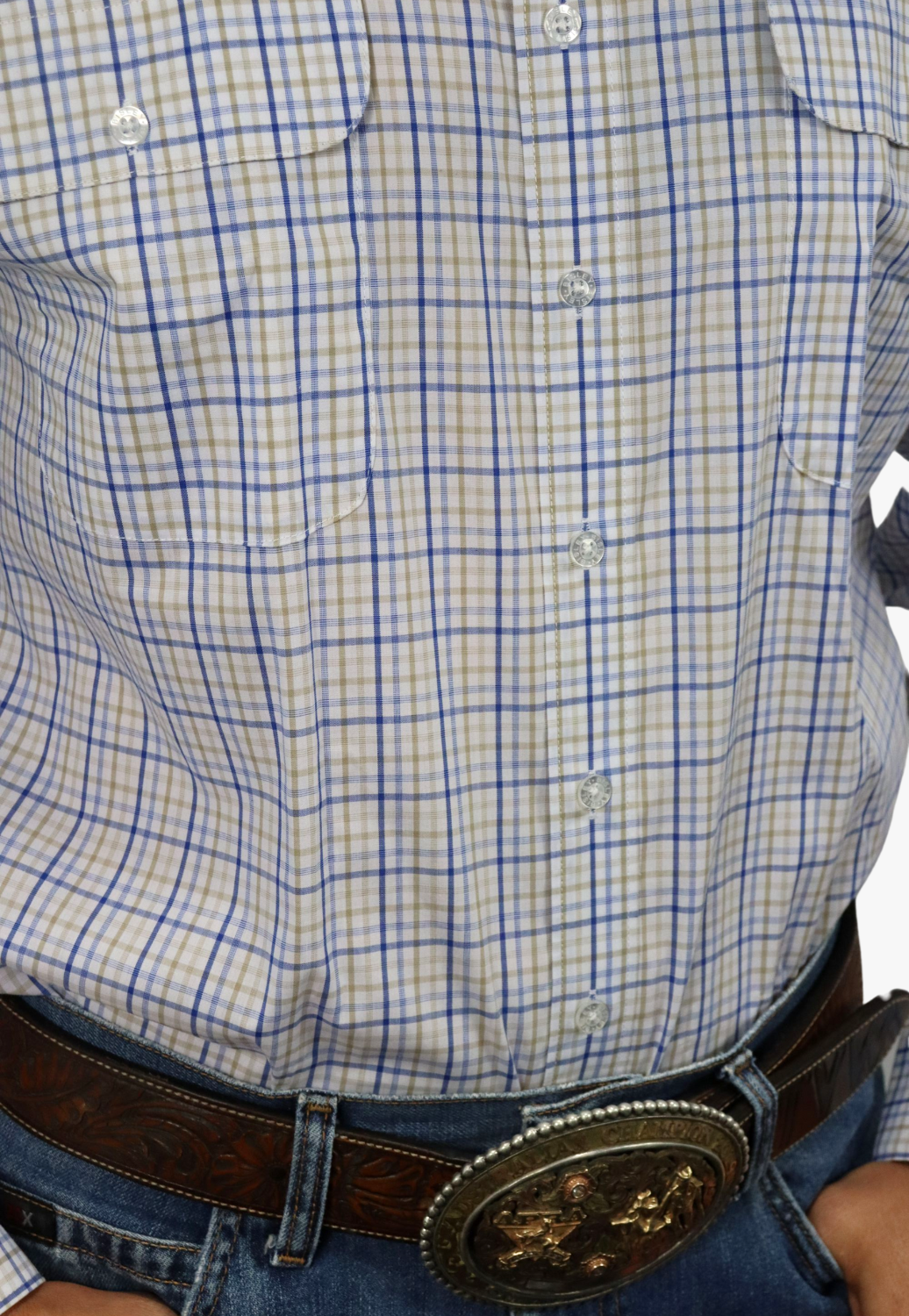 Bisley Mens Countryman Check Long Sleeve Shirt