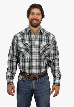 Bisley Mens Long Sleeve Western Snap Shirt