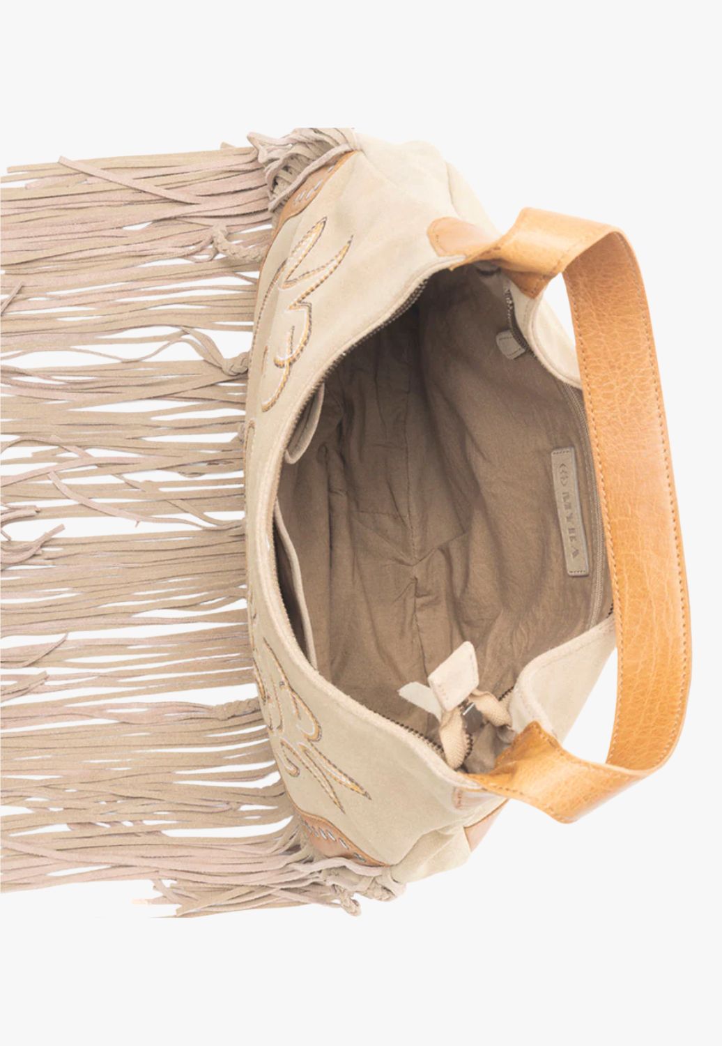 Myra Sage Whisper Fringe Leather Bag