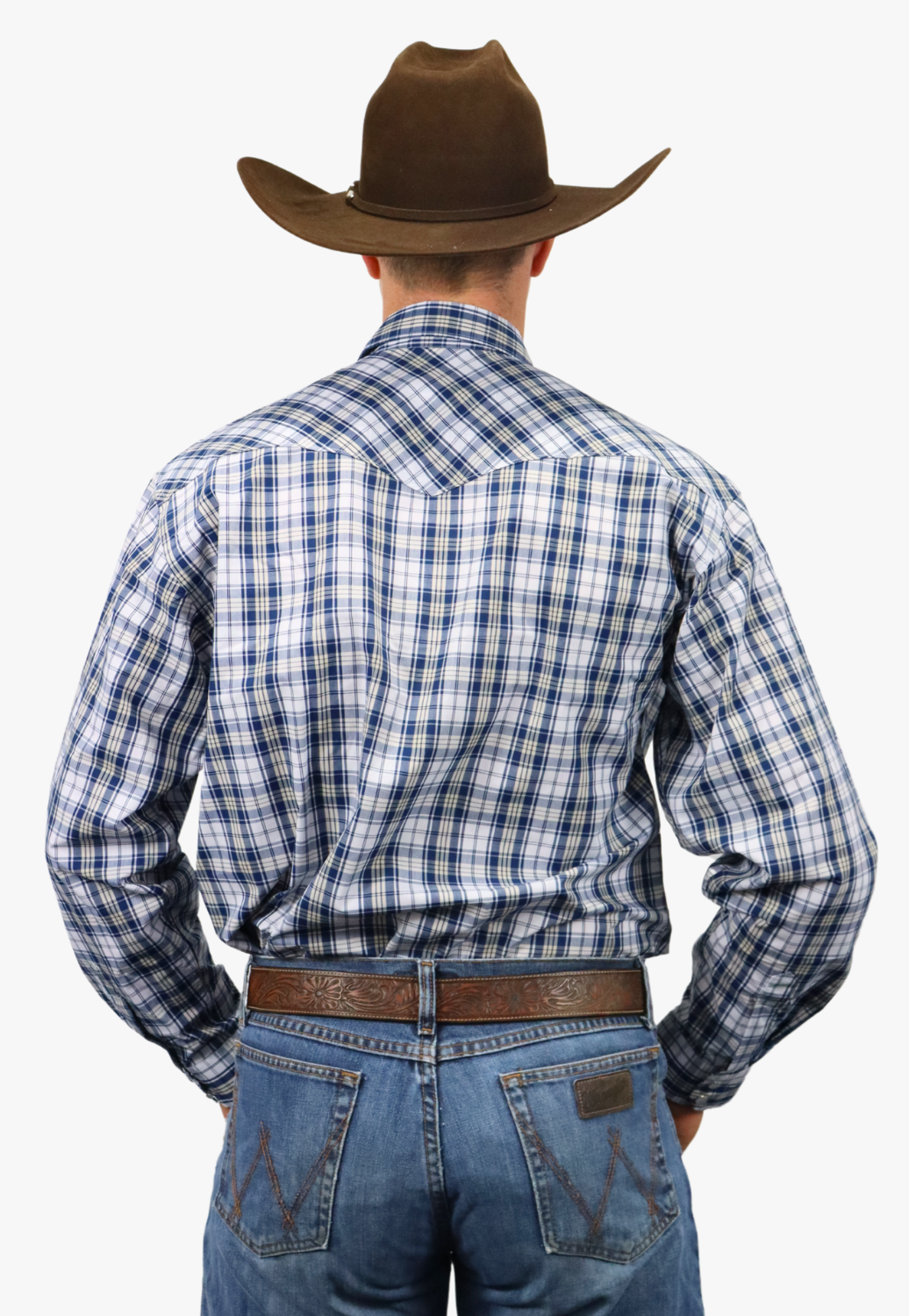 Bisley Mens Western Check Long Sleeve Shirt