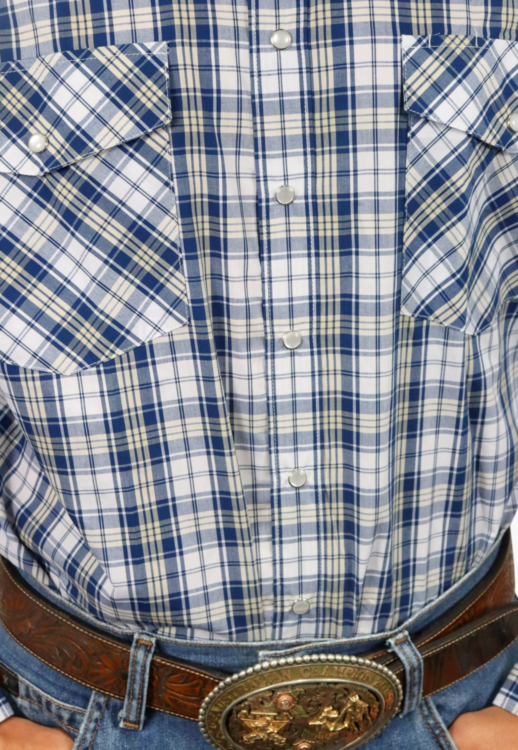 Bisley Mens Western Check Long Sleeve Shirt