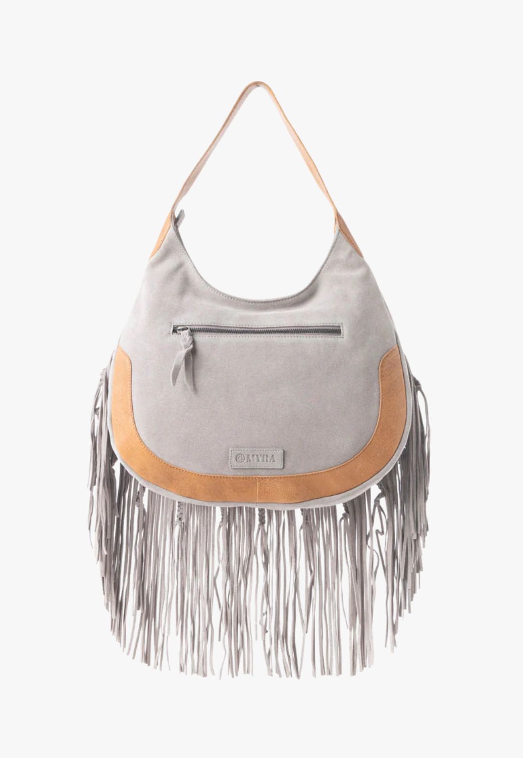 Myra Sage Whisper Fringe Leather Bag