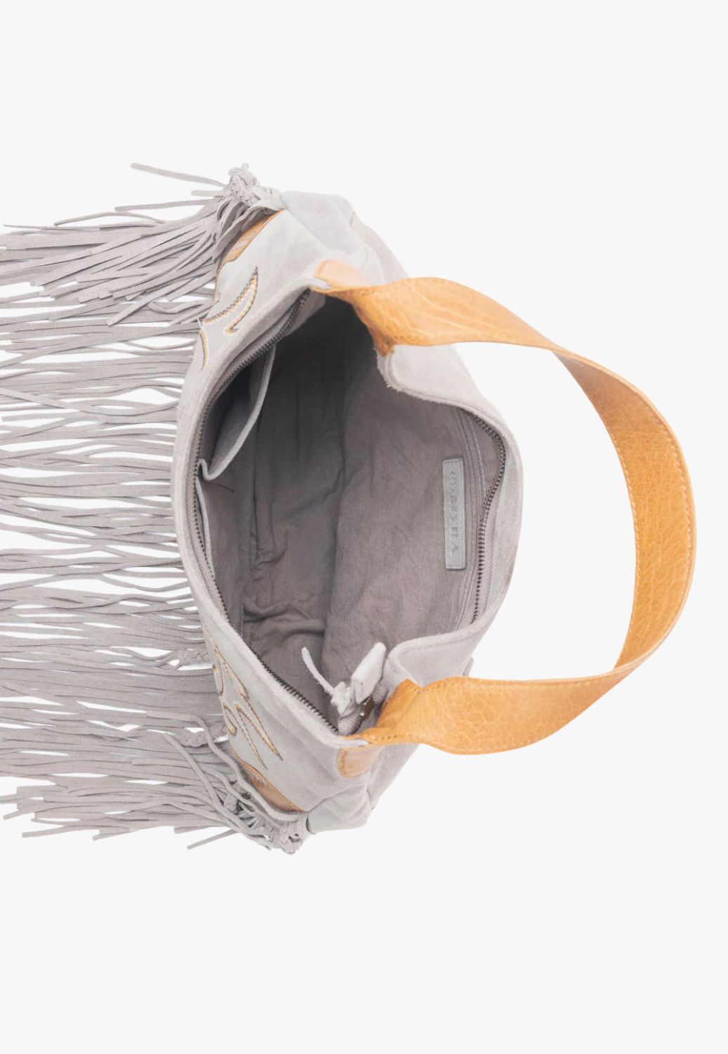 Myra Sage Whisper Fringe Leather Bag