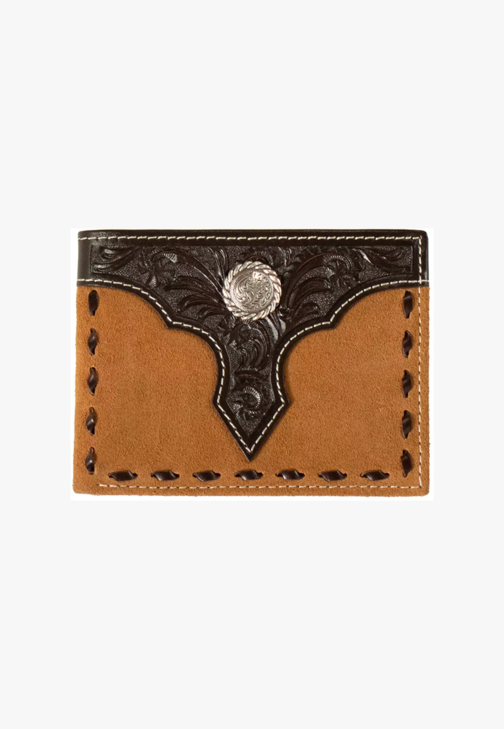 Nocona Mens Bifold Roughour Floral Wallet