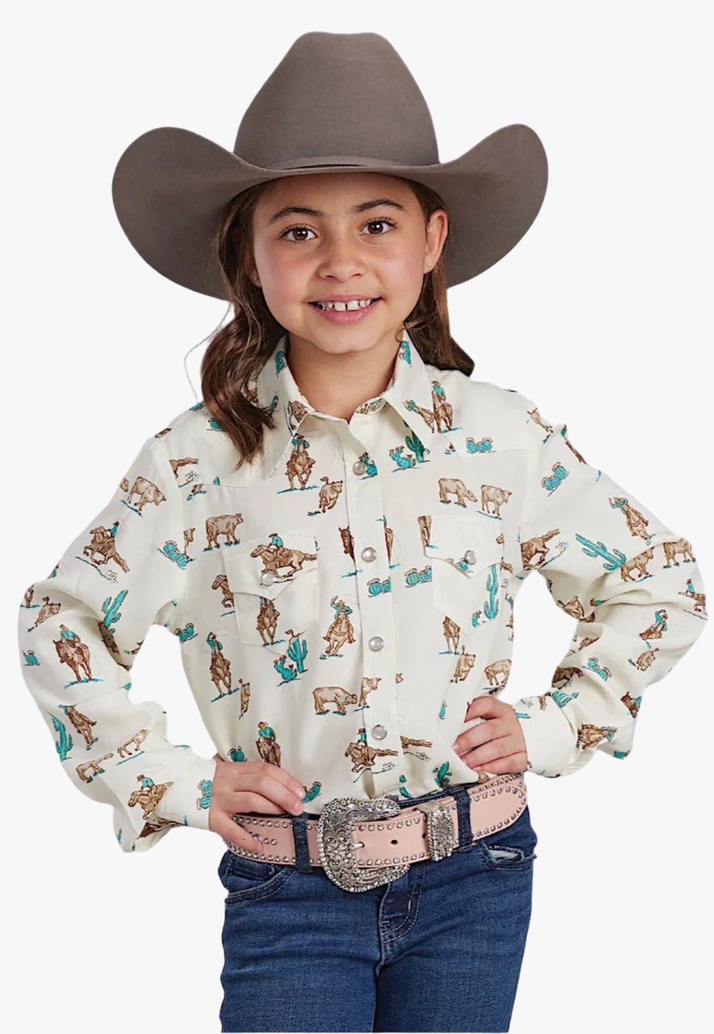 Roper Girls Five Star Collection Long Sleeve Shirt
