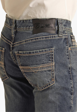 Rock & Roll Mens Pistol Regular Fit Stackable Bootcut Jean