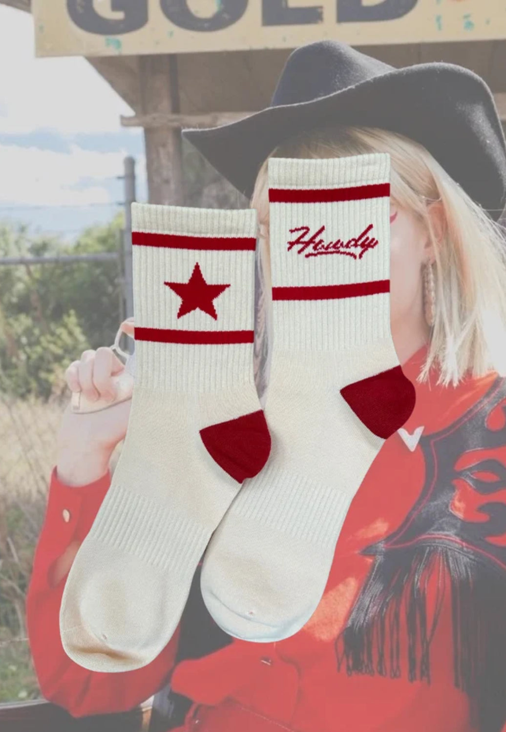 Whitney Spicer Howdy Socks