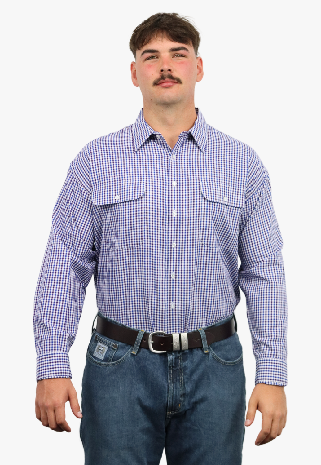 Bisley Mens Long Sleeve Checked Shirt