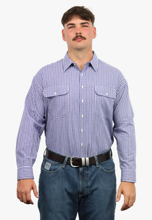 Bisley Mens Long Sleeve Checked Shirt