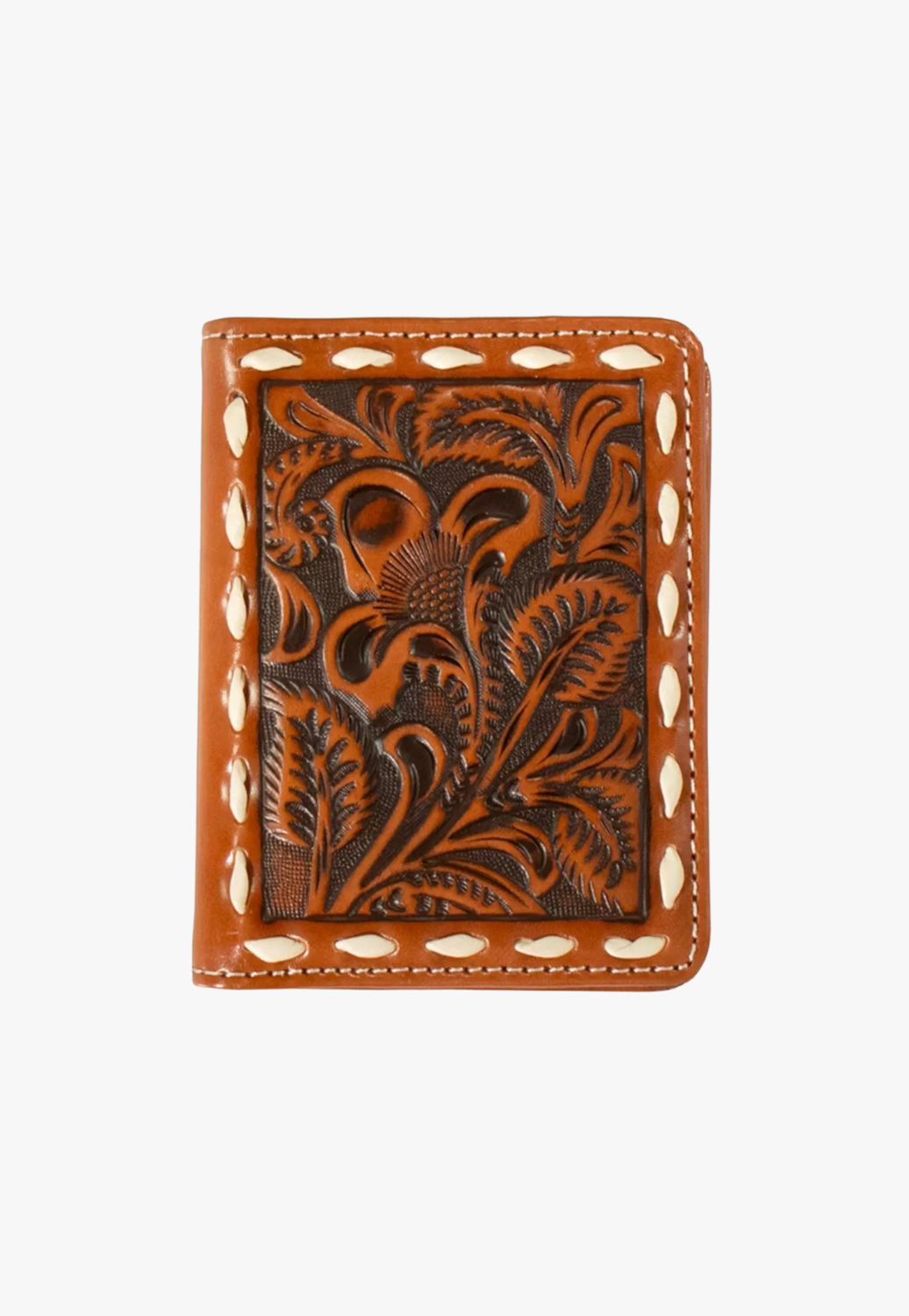 Nocona Mens Bifold Floral Embossed Lace Wallet