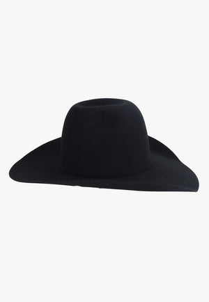 American Hat 40X Black CHL Crown Hat Self Band