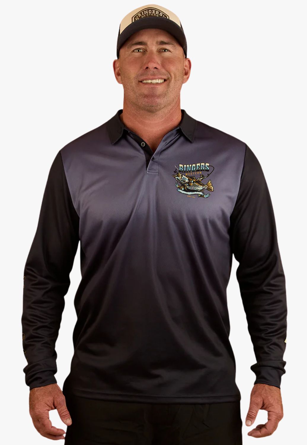 Ringers Western Unisex Buckin Barra Fishing Jersey