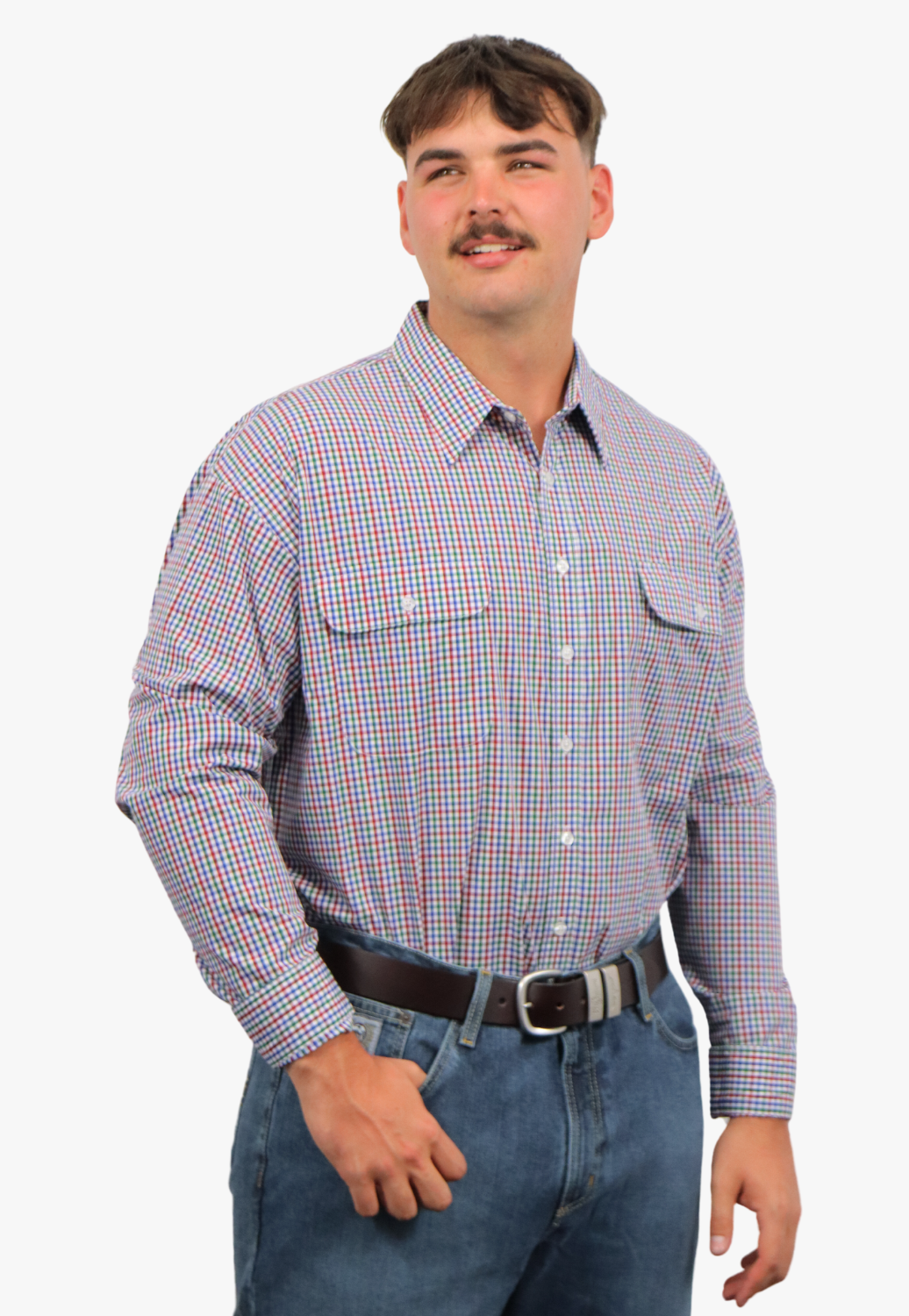 Bisley Mens Long Sleeve Checked Shirt