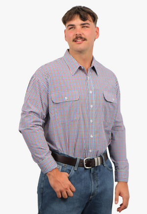 Bisley Mens Long Sleeve Checked Shirt
