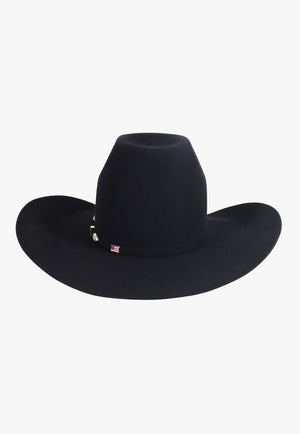 American Hat 40X Black CHL Crown Hat Self Band