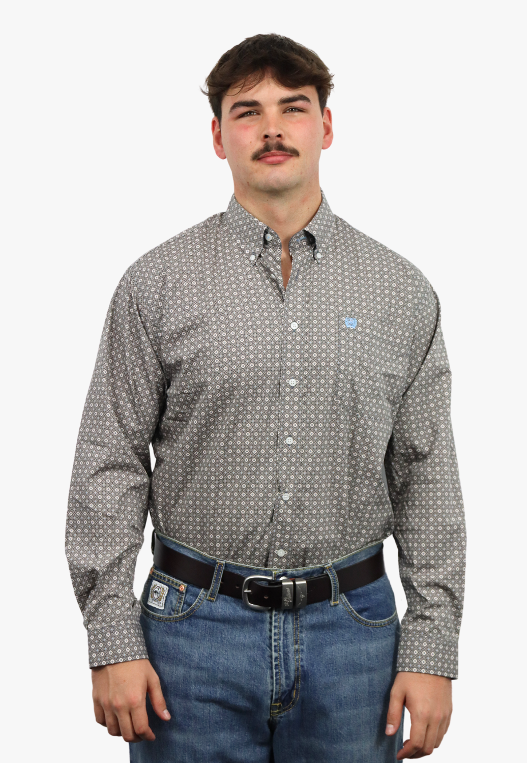 Cinch Mens Medallion Long Sleeve Shirt