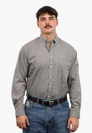Cinch Mens Medallion Long Sleeve Shirt