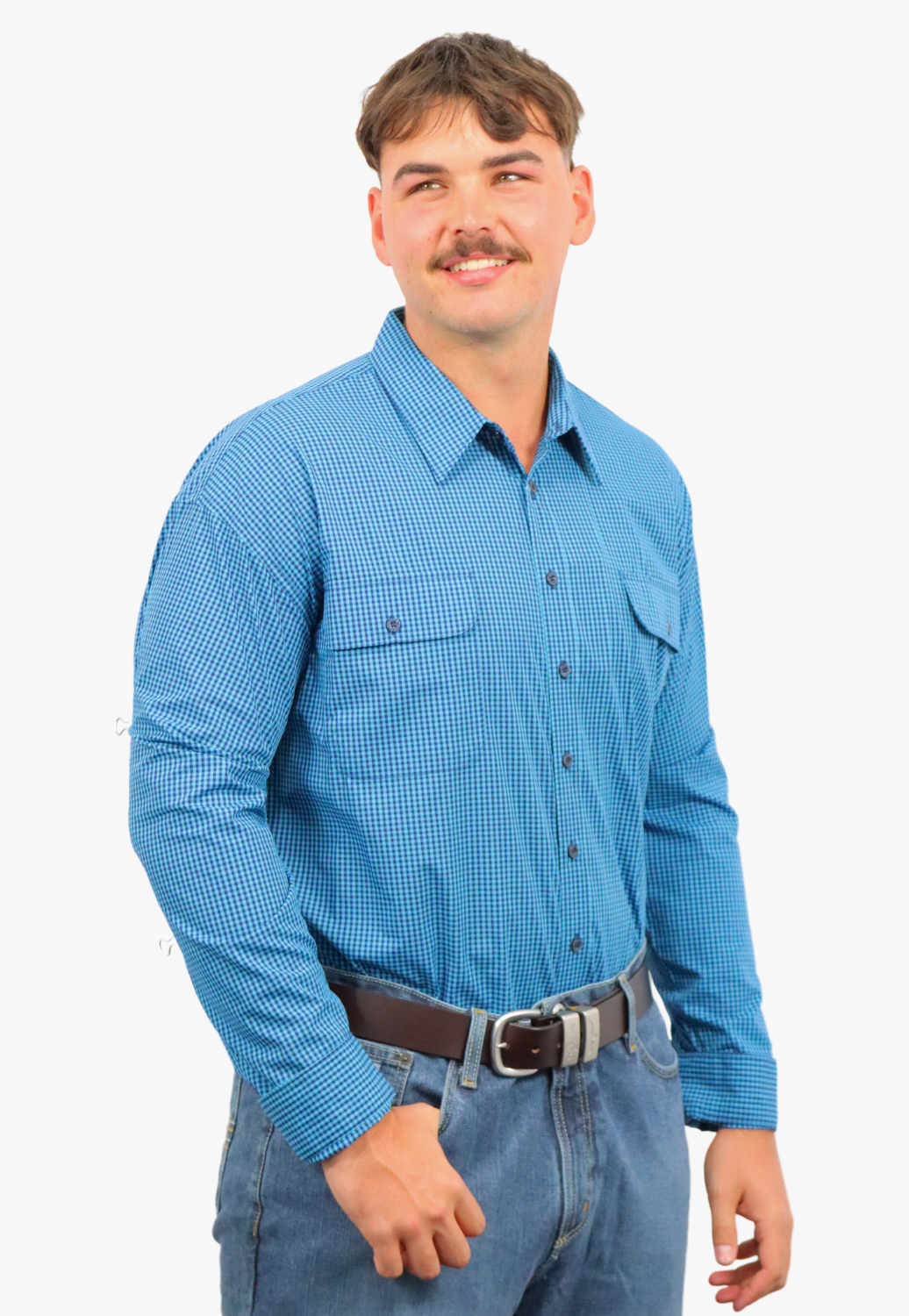 Bisley Mens Long Sleeve Checked Shirt