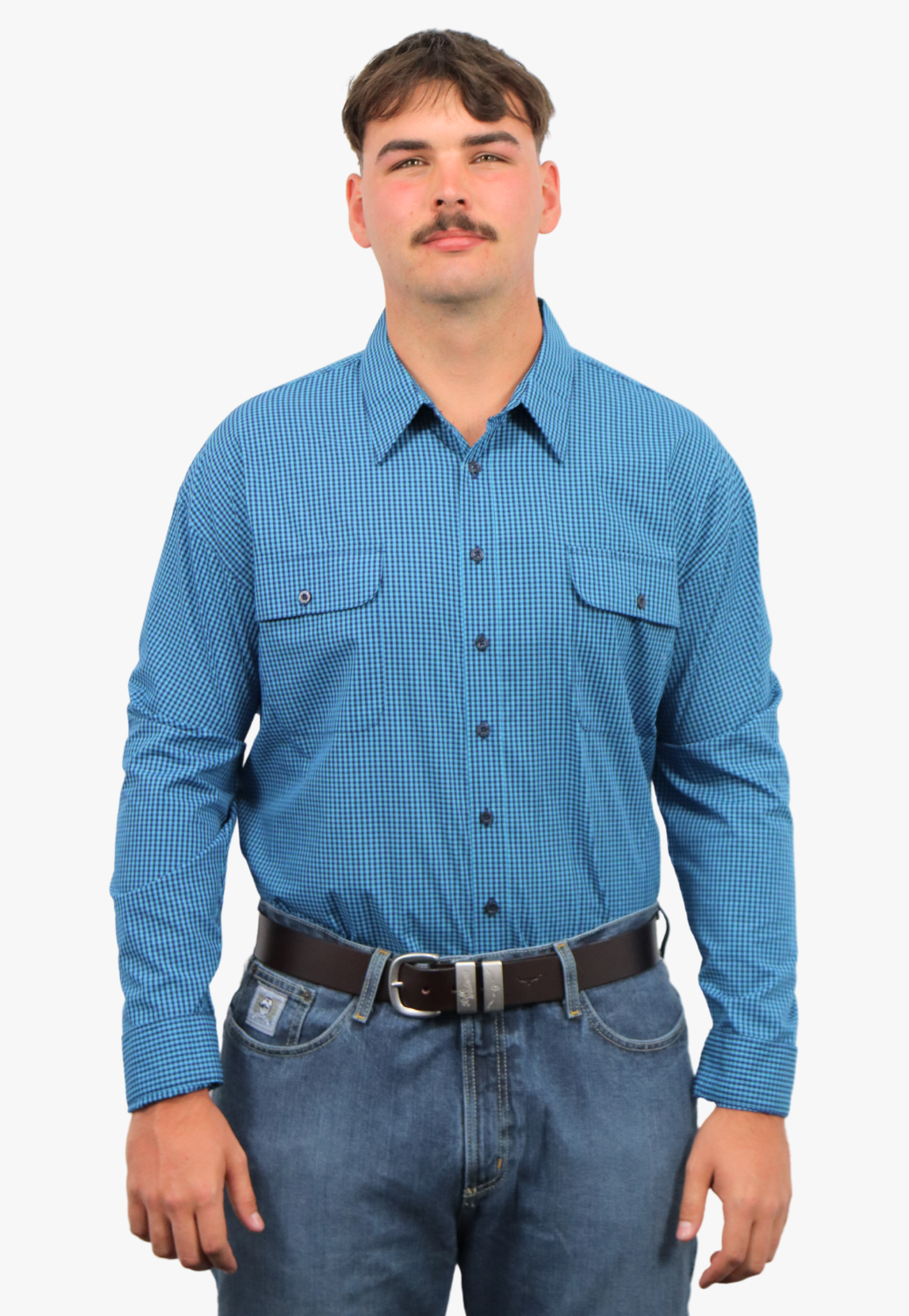 Bisley Mens Long Sleeve Checked Shirt