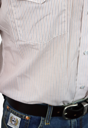 Panhandle Mens Stripe Short Sleeve Shirt
