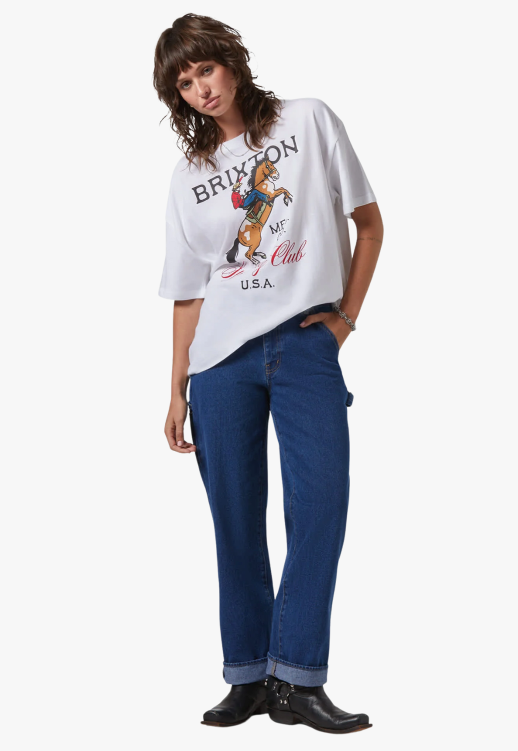 Brixton Womens Sporting Club Oversize T-Shirt