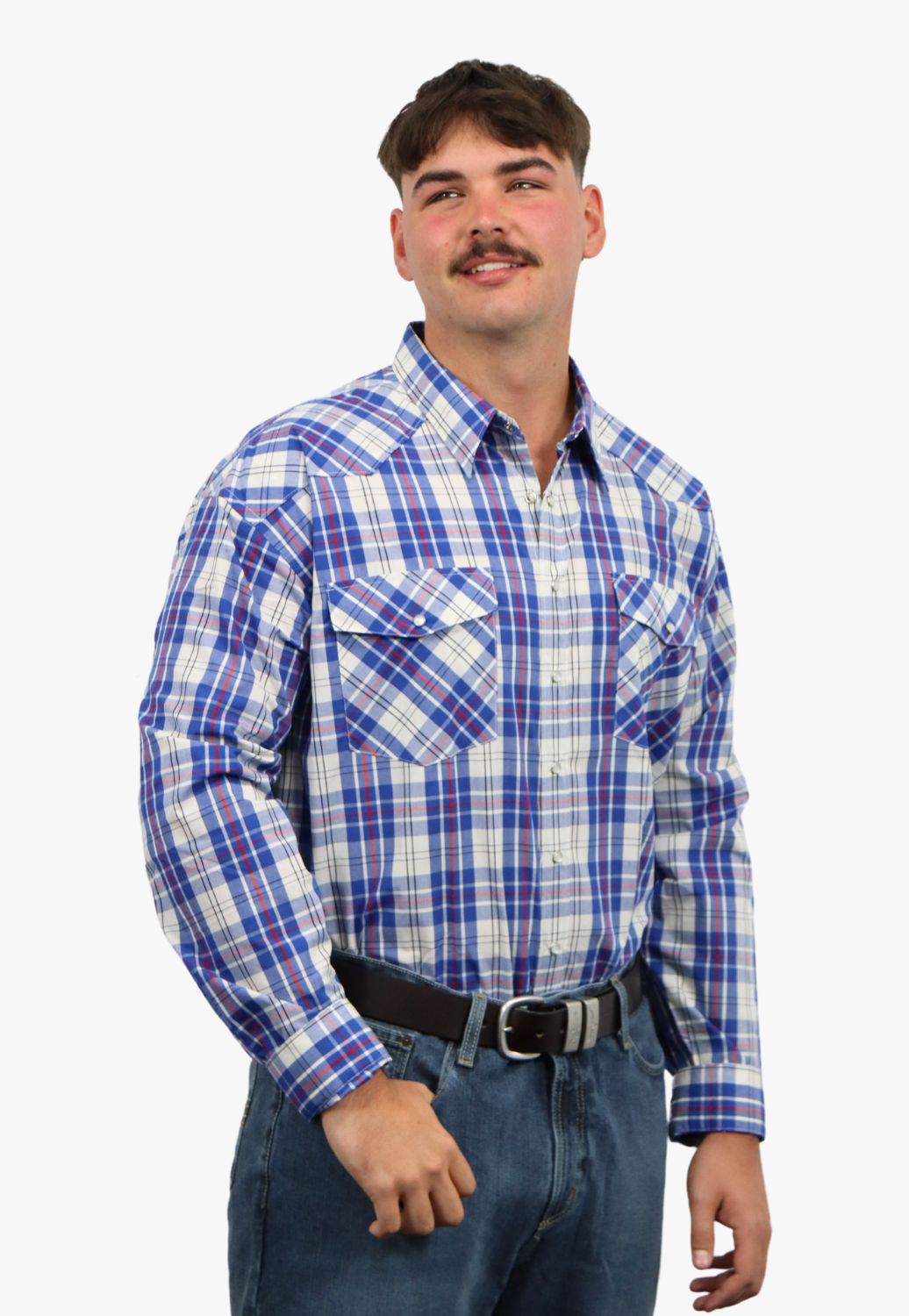Bisley Mens Western Long Sleeve Shirt