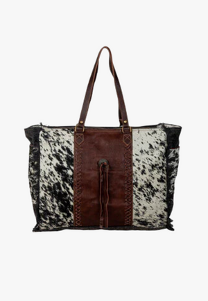 Myra Rosalinda Cross Stitched Weekender Bag