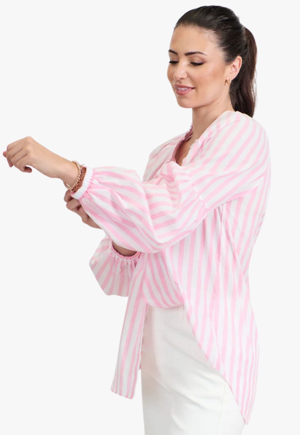 Zjoosh Womens Jo Striped Shirt